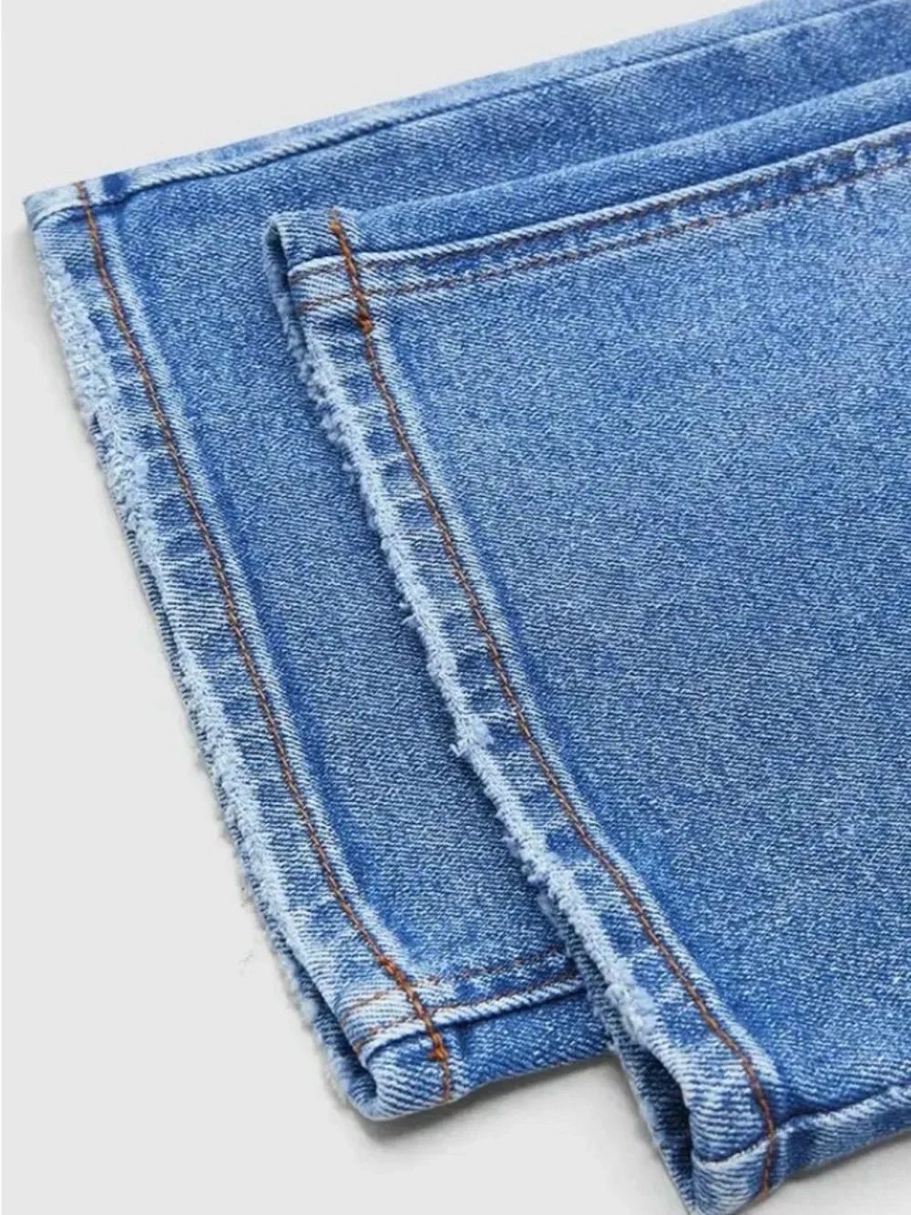 Flamingals Wash Mid Waist Straight Leg Jeans
